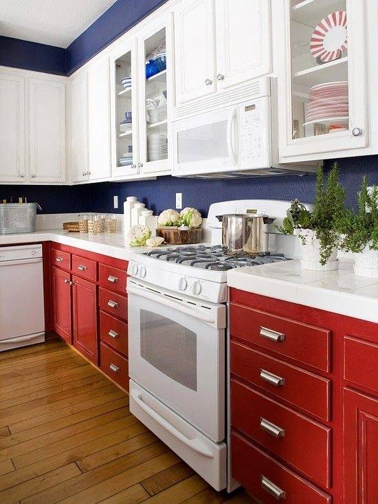 red and white kitchen ideas