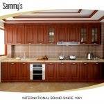 teak wood kitchen cabinets modern cupboards trinidad new