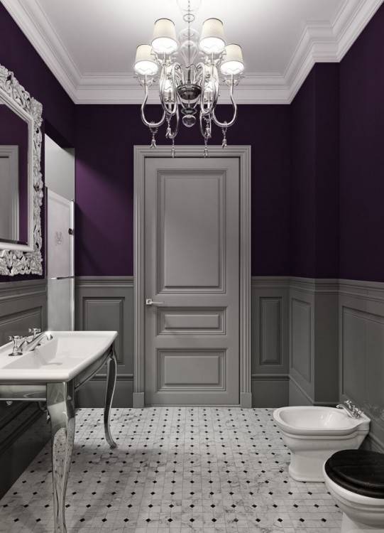 Purple Bathrooms