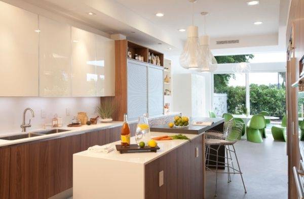 Black cabinets with faux distressing