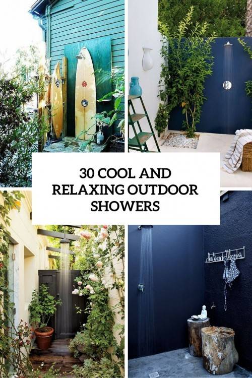 modern outdoor shower
