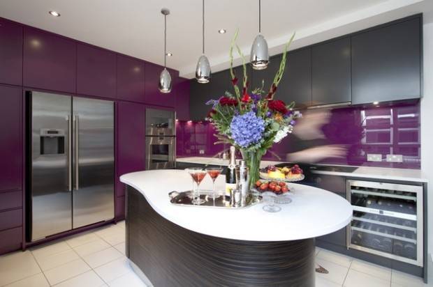 Kitchen Purple Kitchen Ideas Purple Kitchen Accessories Stores Visual Kitchen Design Sample Kitchen Design Ceiling Lights