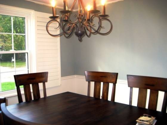 chair rail molding divides pleasing dining room two tone paint ideas how to pull off twotoned