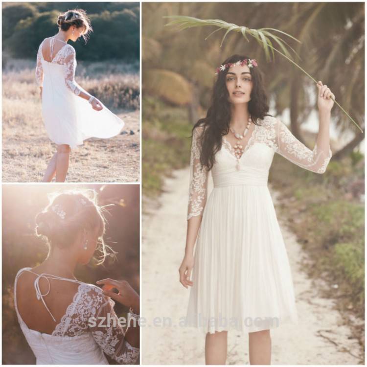 flowing plus size beach wedding dress