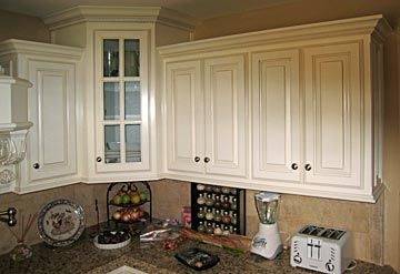 Kitchen cabinets with crown molding