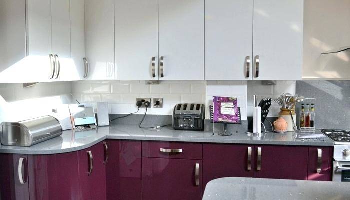 purple and green kitchen ideas