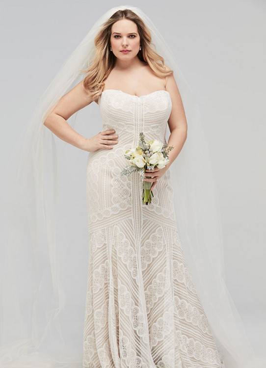 Strap wedding dress with ruffle mermaid skirt by Isabelle Armstrong