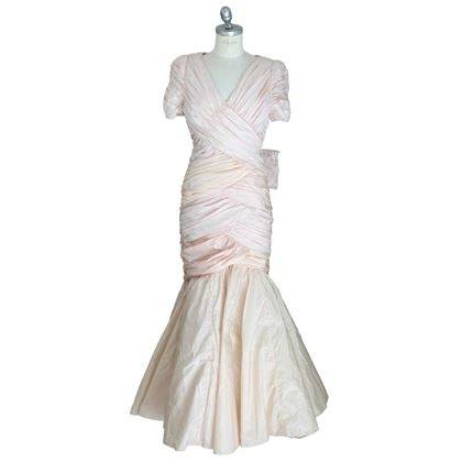 60s Wedding Dresses | 70s Wedding Dresses Lace Illusion Wedding Gown Ivory  Womens Plus Size $288