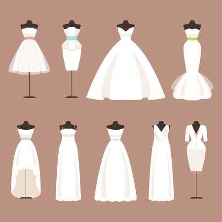 Different styles of wedding dresses silhouette | itakeyou