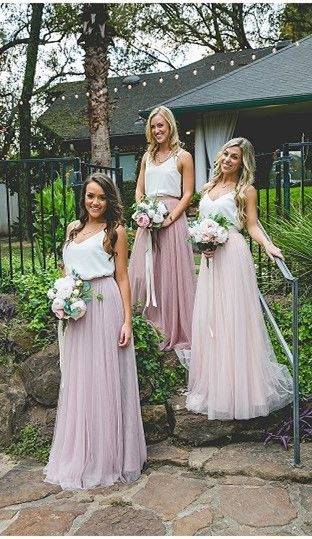 Dusty Pink Country Style Bridesmaid Dresses 2019 Halter Mermaid Long Maid  Of Honor Gowns Lace Appliques Elegant Formal Wedding Party Dresses Gray  Bridesmaid