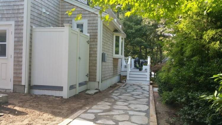 vinyl outdoor shower