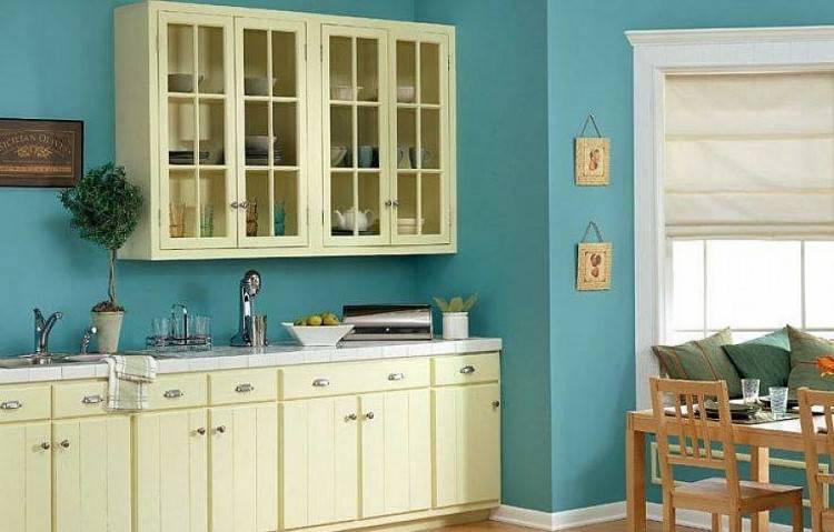 dark green kitchen paint color