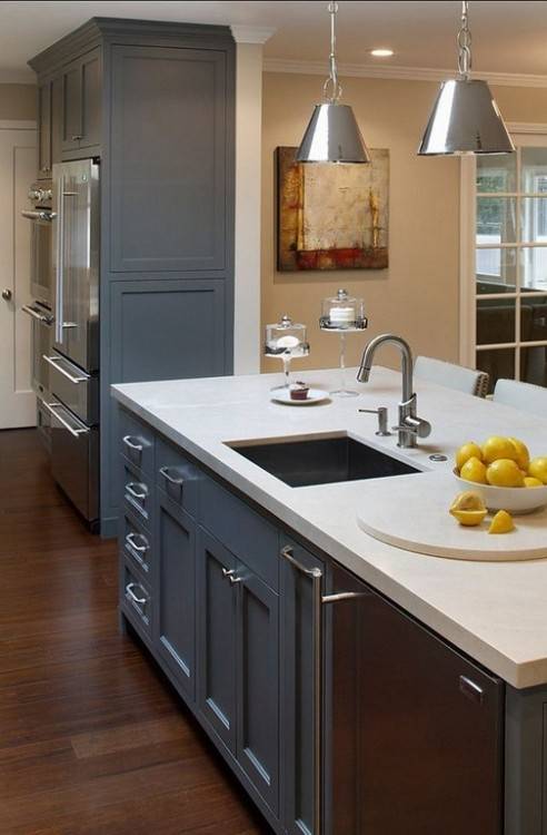 Acrylic strength, durability and the elegant look is what makes acrylic one  of the most popular kitchen cabinets materials