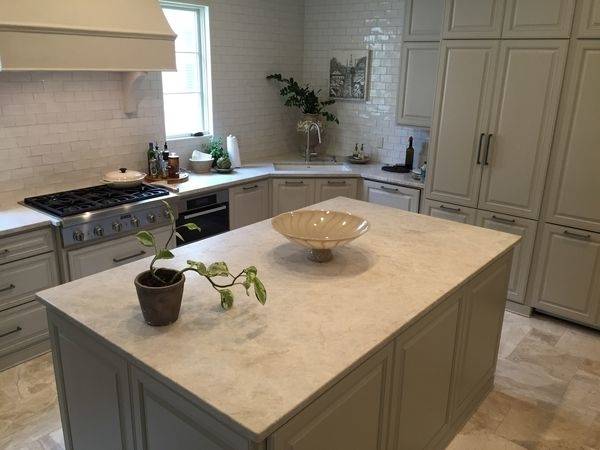 Further, decorating kitchen with  quartzite