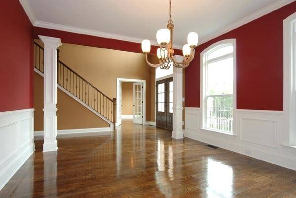 chair rail in living room