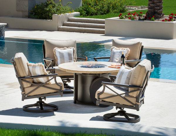 outdoor furniture with fire table exclusive design patio furniture fire pit  table set sets with