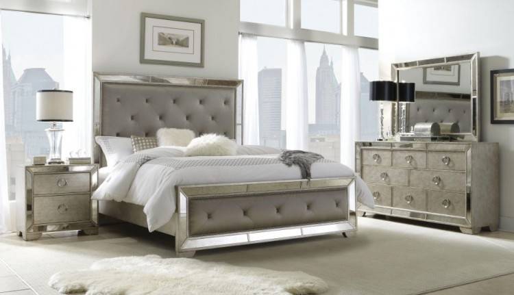 Grey interior bedroom