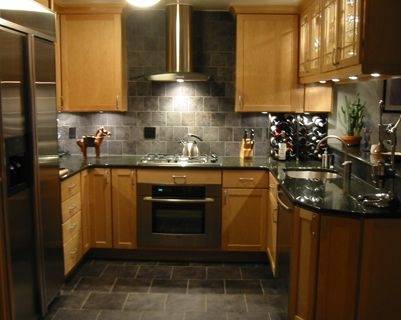 maple cabinets kitchen