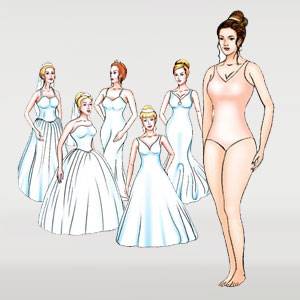 Wedding dress by Amsale