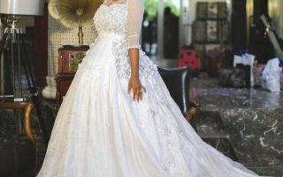 2018 Bling African Nigeria New Mermaid Wedding Dresses Jewel Neck Long  Sleeves Crystal Beaded Pearls Sweep Train Custom Formal Bridal Gowns Alfred  Wedding