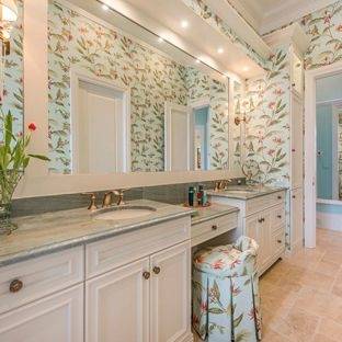 gray and white bathroom