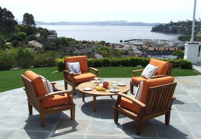 Excalibur Outdoor Living Ruby Series 4 Piece Lounge Setting