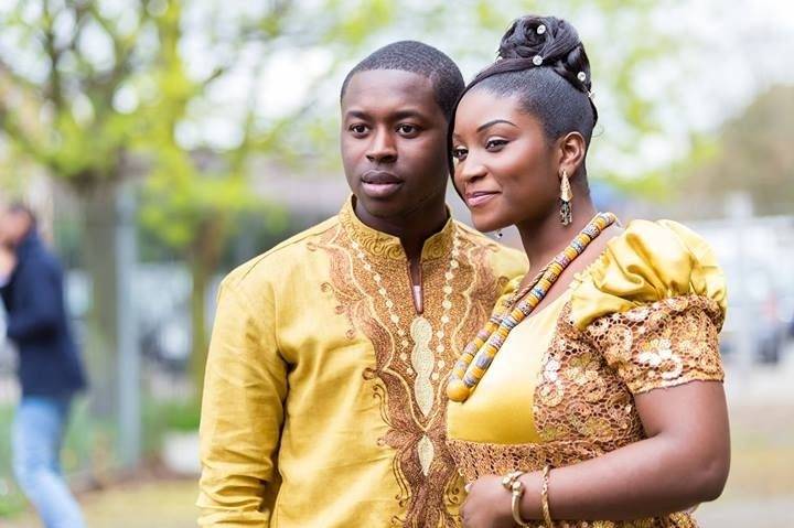 african couple, wedding, african wear, african traditional wedding