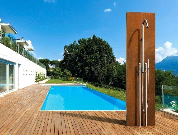 outdoor pool shower