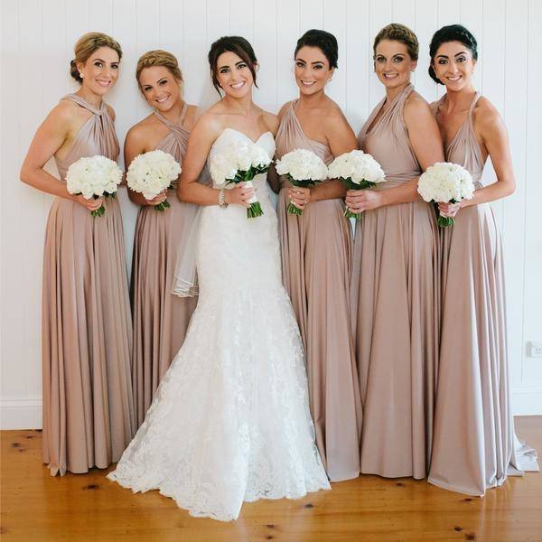 Mismatched Ombre Bridesmaid Dresses