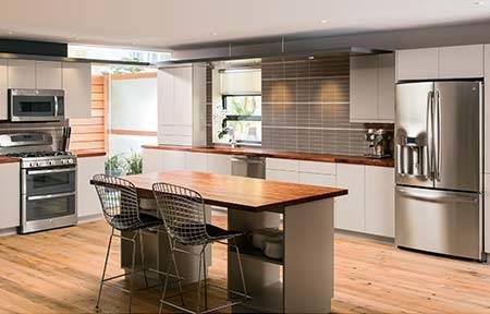 kitchen with stainless steel appliances