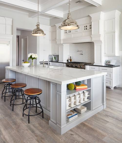 Cabinets are painted with Kendall Charcoal from Benjamin Moore