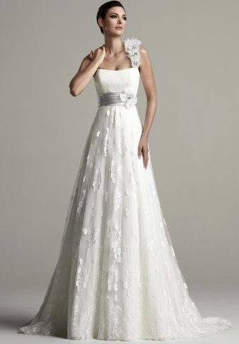 Set of wedding dress styles for female body shape types