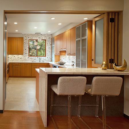 15X15 Kitchen Layout with Island | Brilliant Kitchen Floor Plans with Wood  Accent Bring Out Natural Look