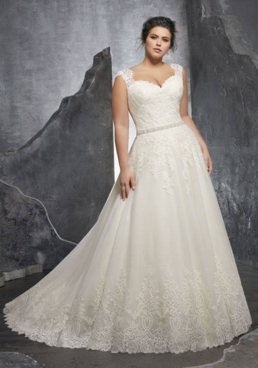 real plus size brides in their dresses please help