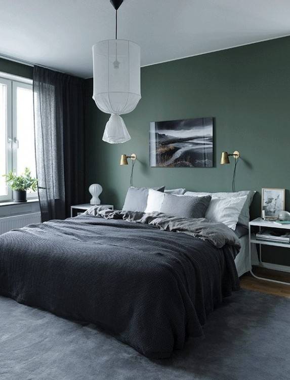 green bedroom