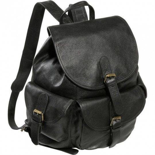 Leather backpack