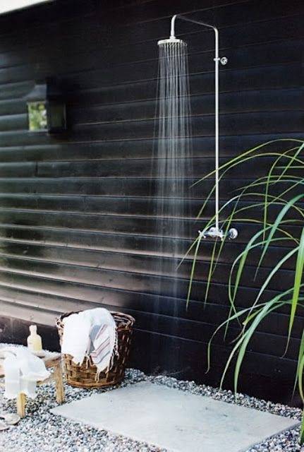 elegant outdoor shower