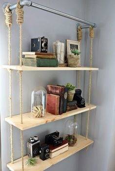 wall shelves for bedroom