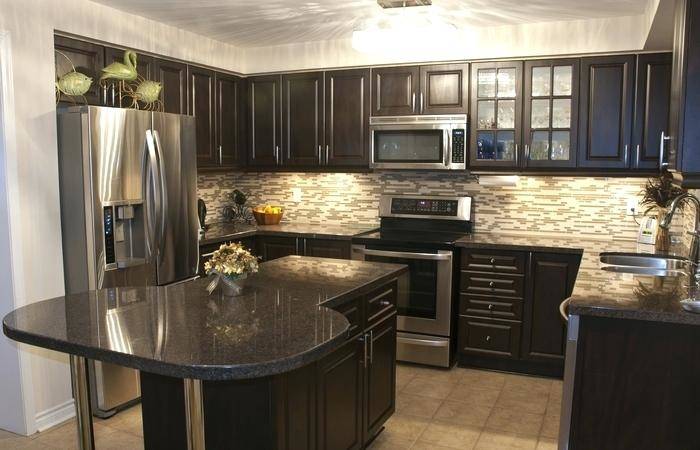 medium brown kitchen cabinets medium size of dark brown kitchen cabinets  with white island design ideas