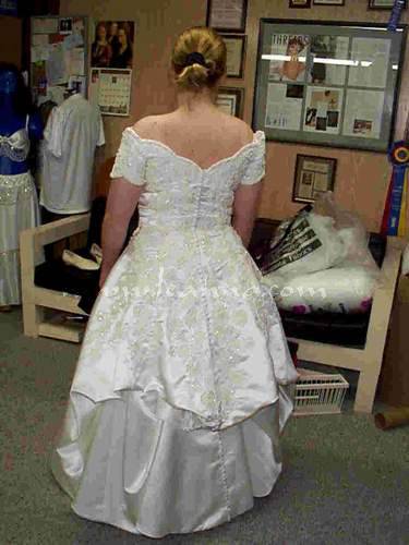 When a bride chooses a wedding dress, it's always a special event