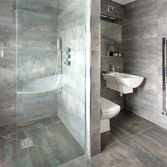 Grey is normally featured in certain aspects of the bathroom such as the  walls or floors, or bathroom furniture