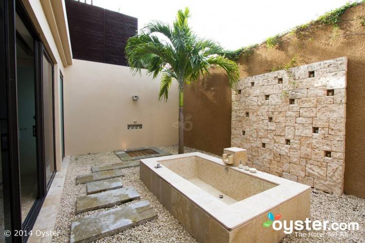 teak outdoor shower