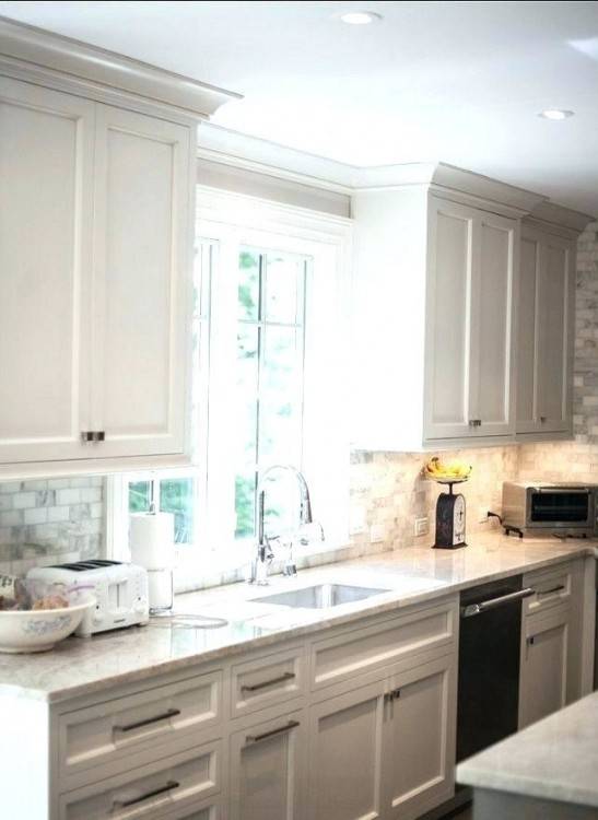 How to Install a Crown Molding to Kitchen Cabinets | JustAGirlAndHerBlog