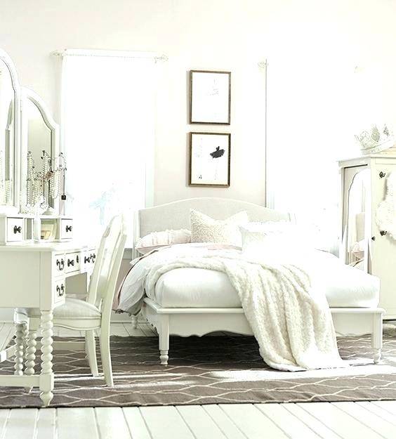 white themed bedroom
