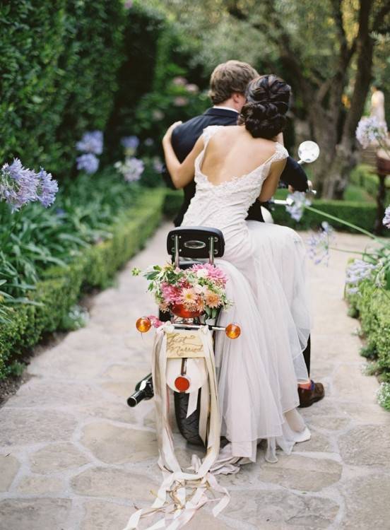 bride with fashion hairstyle