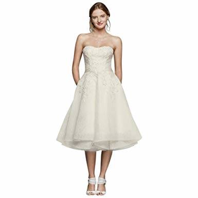 MORI LEE 2886 Crystallized Strapless Bridal Gown Ivory Size 12.