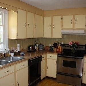 Make one set of cabinets your focal point