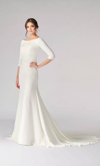 2018 New Meghan Markle Style A Line Elegant Wedding Dresses