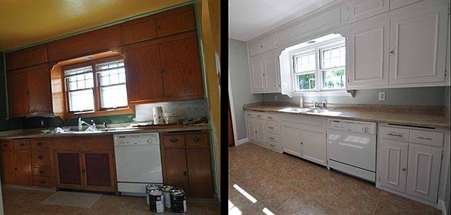 chalk paint kitchen cabinets