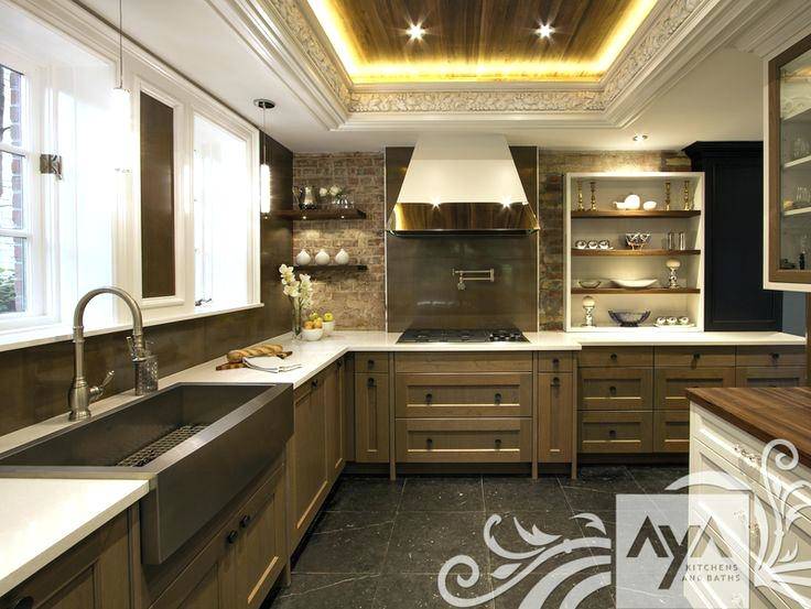 Kitchen, Blackish Brown Rectangle Contemporary Wooden Usa Kitchen Cabinets Laminated Ideas For Made In Usa